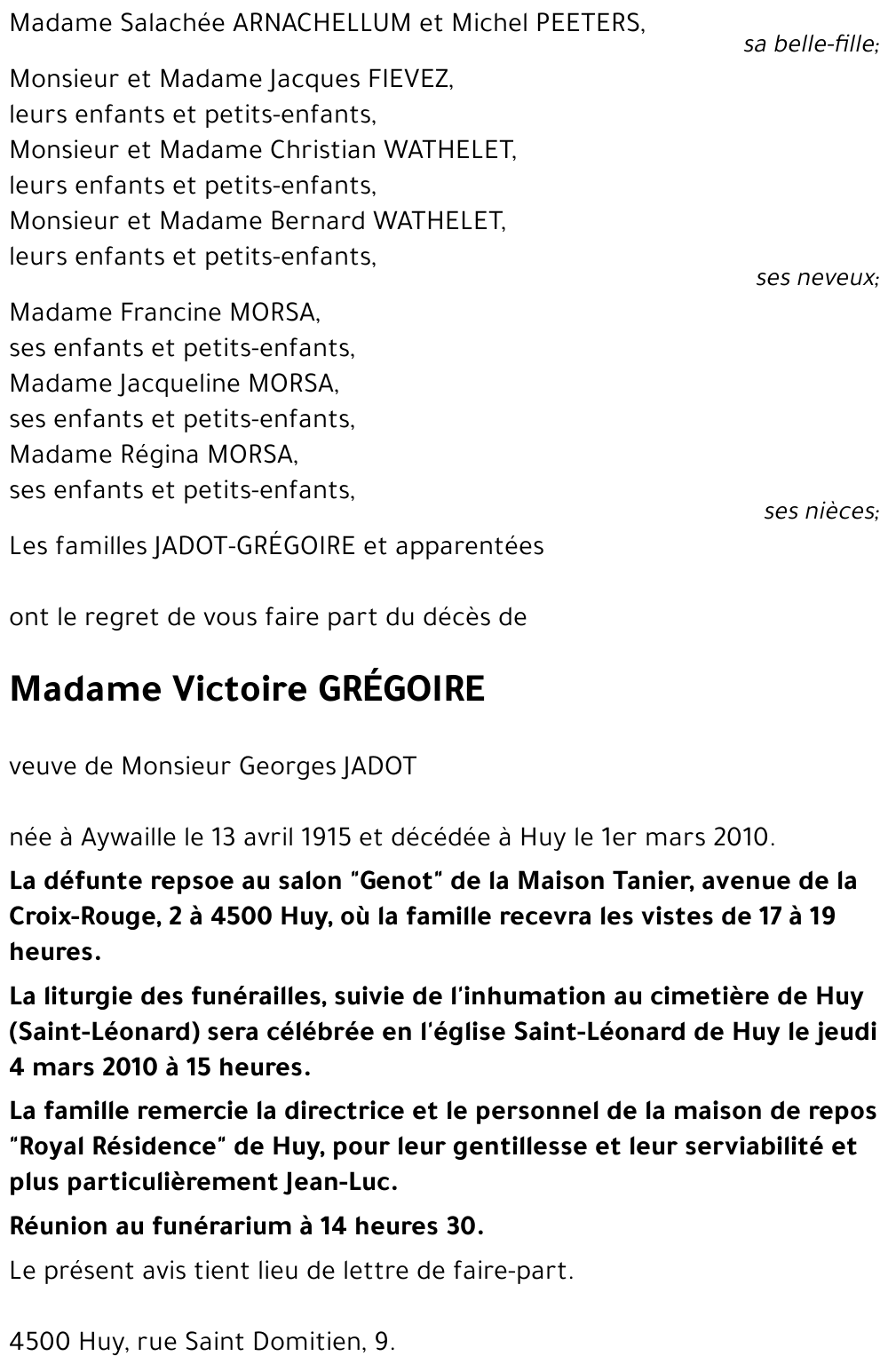 Victoire GREGOIRE