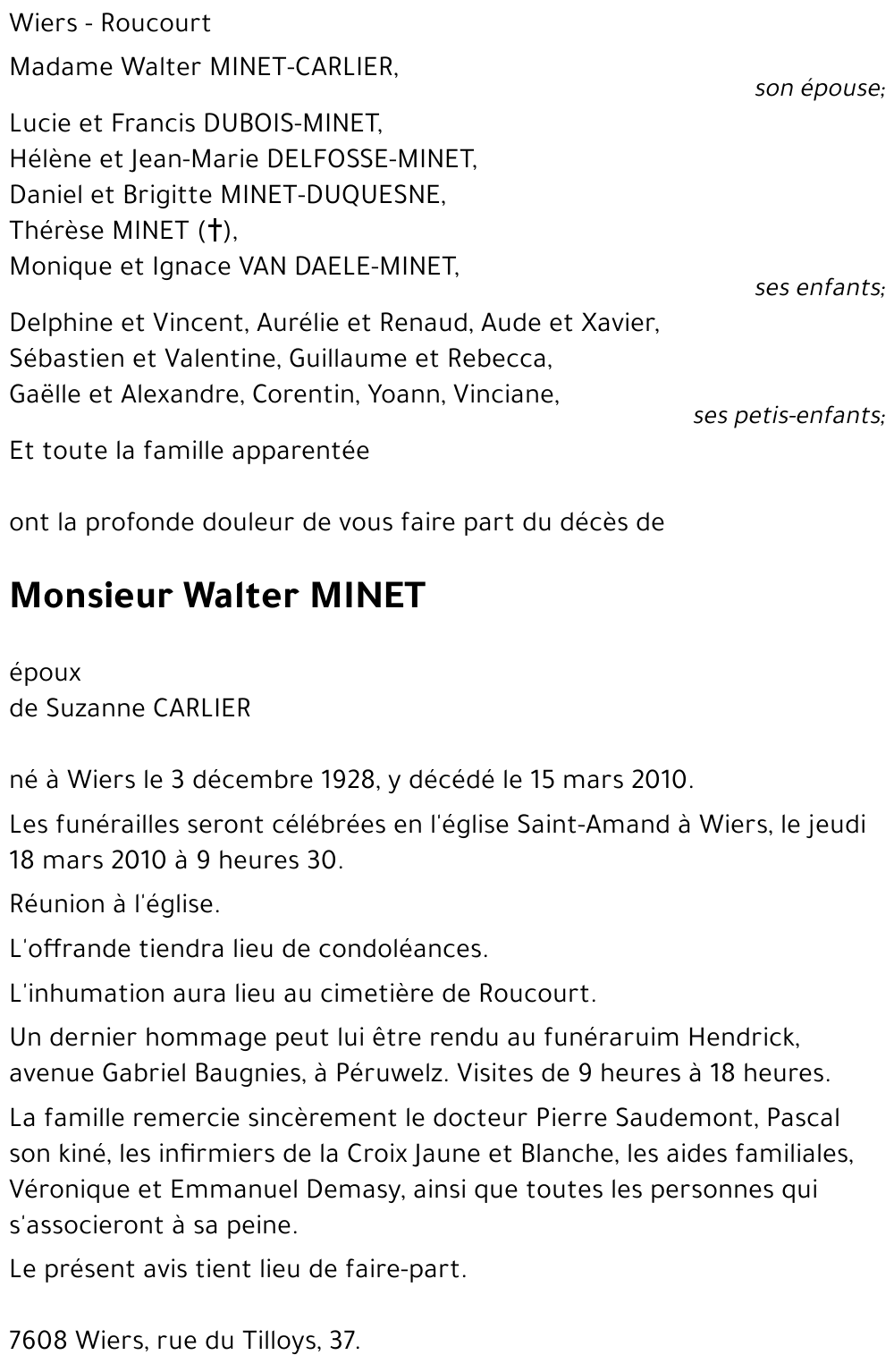 Walter MINET