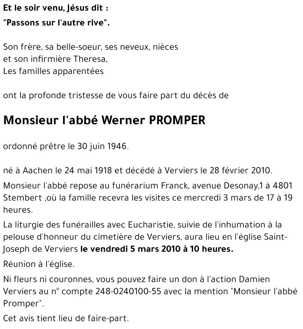 Werner PROMPER