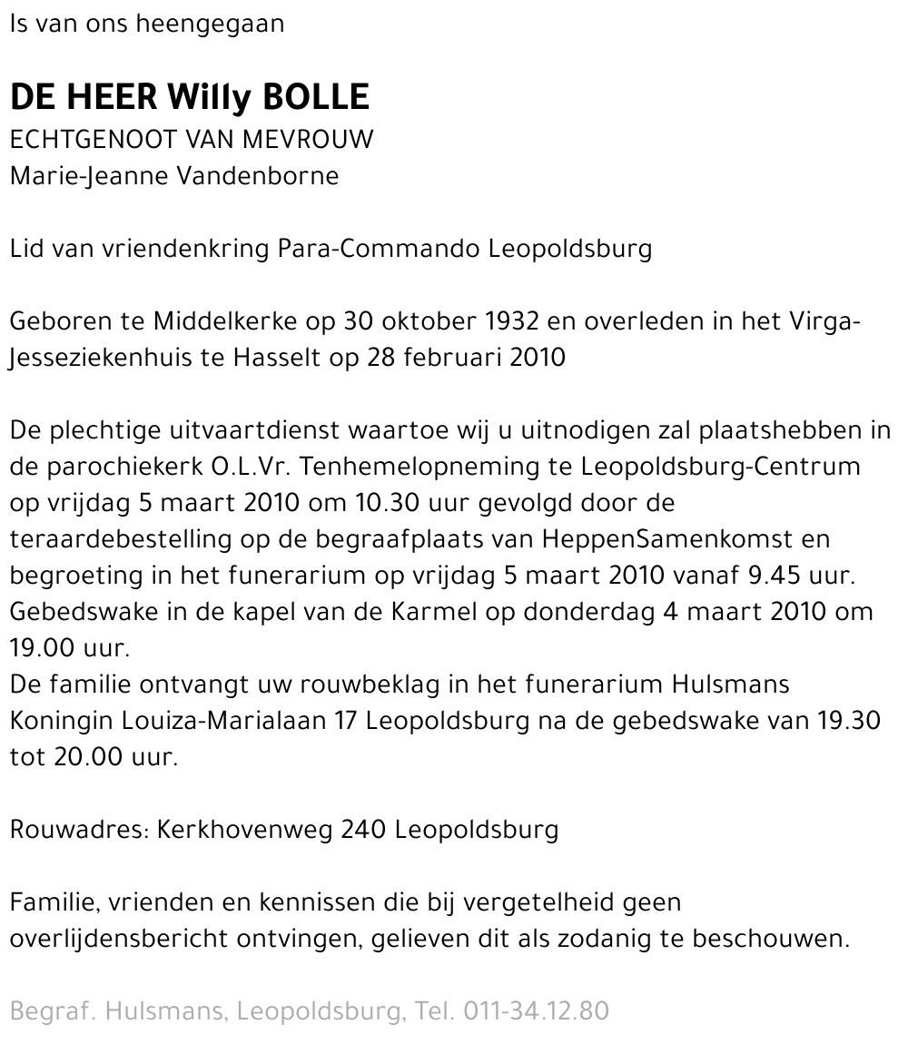Willy Bolle
