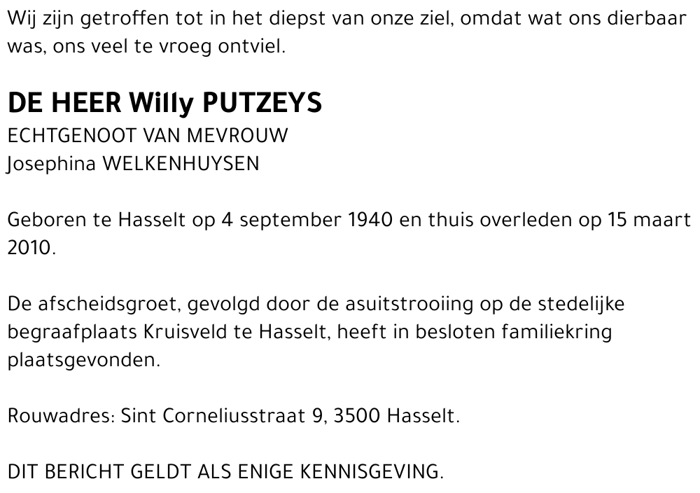 Willy Putzeys