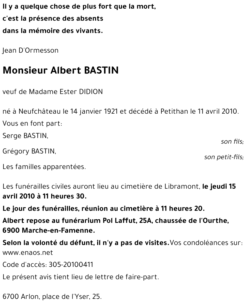 Albert BASTIN