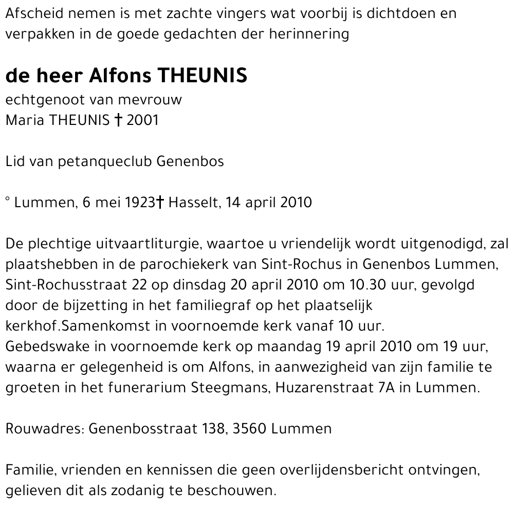 Alfons Theunis