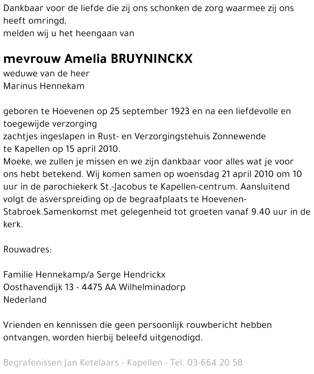 Amelia Bruyninckx