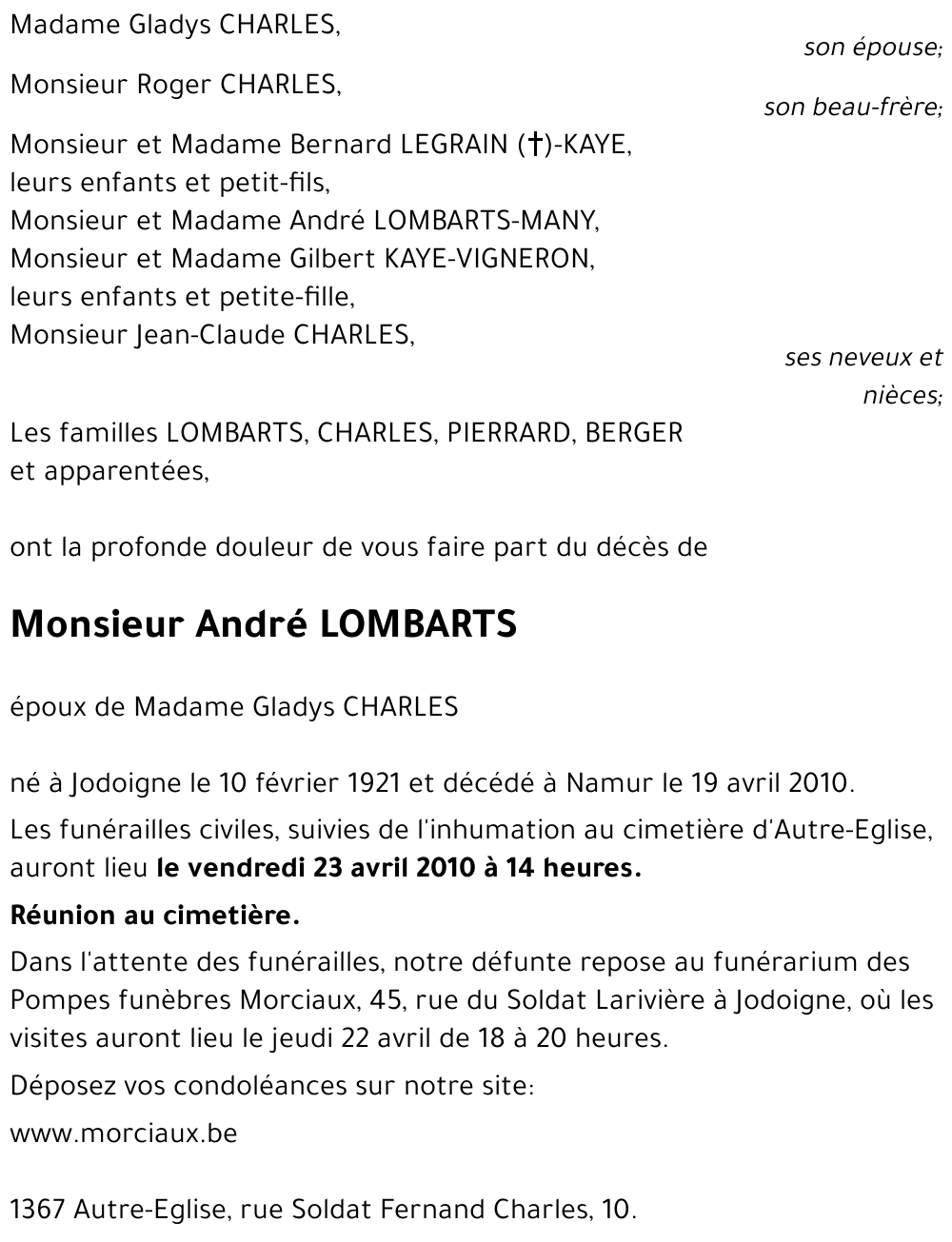 André LOMBARTS