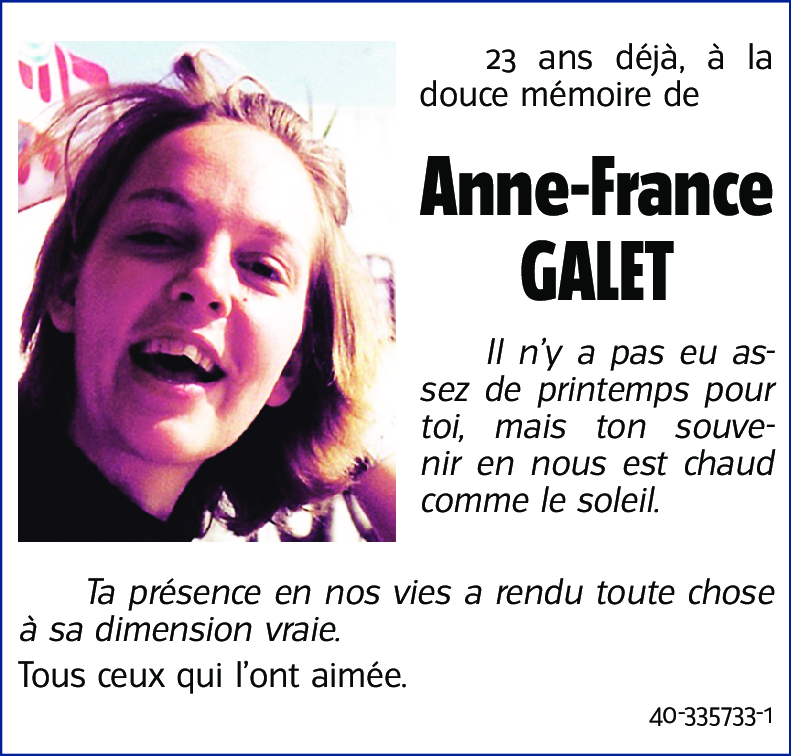 Anne-France GALET