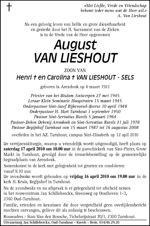 August Van Lieshout