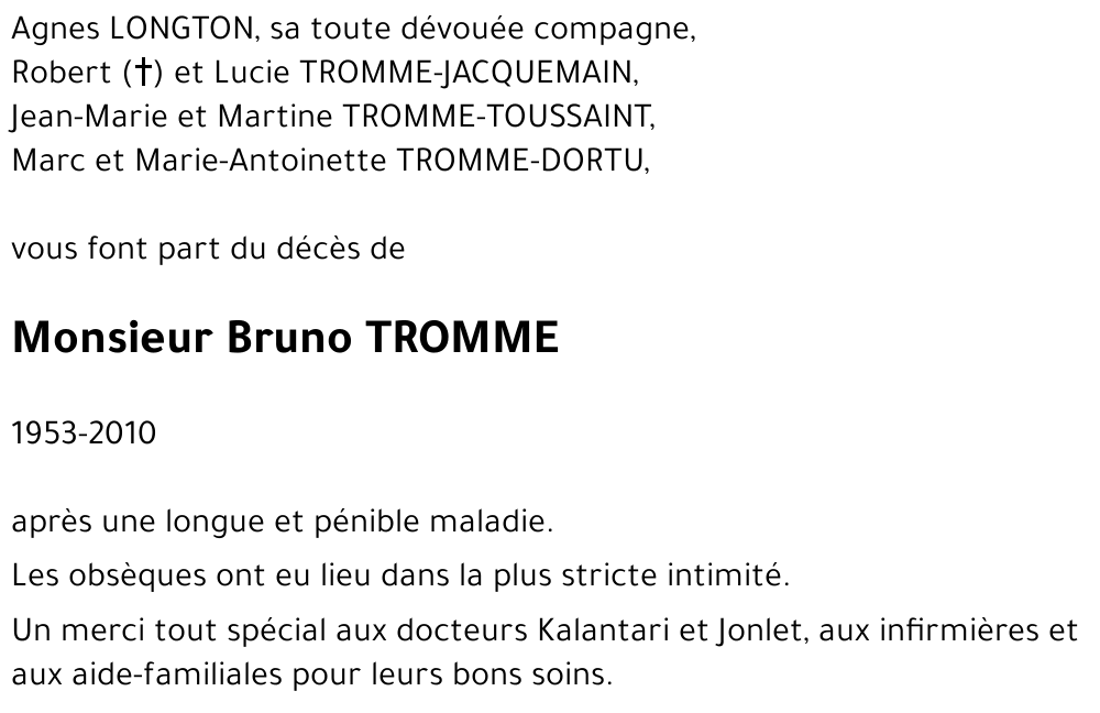 Bruno TROMME