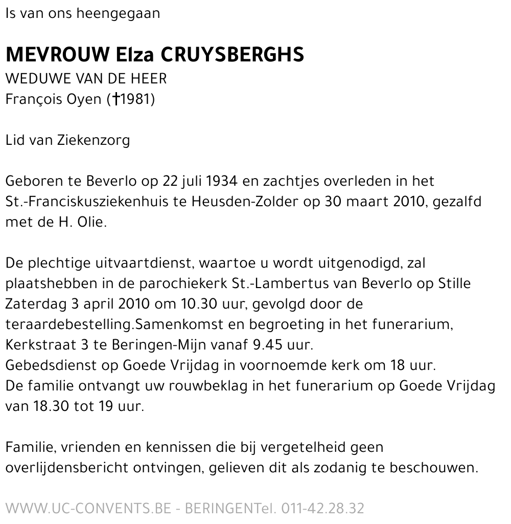 Elza Cruysberghs