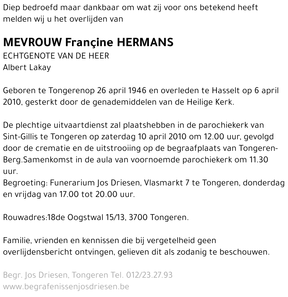 Françine Hermans