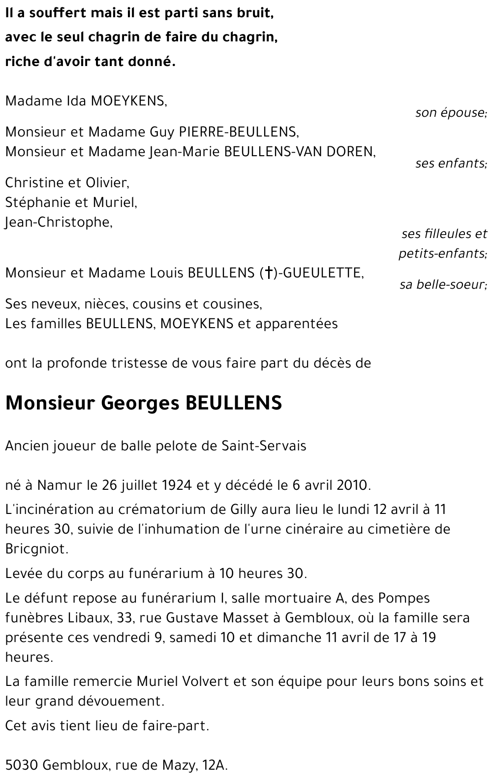 Georges BEULLENS