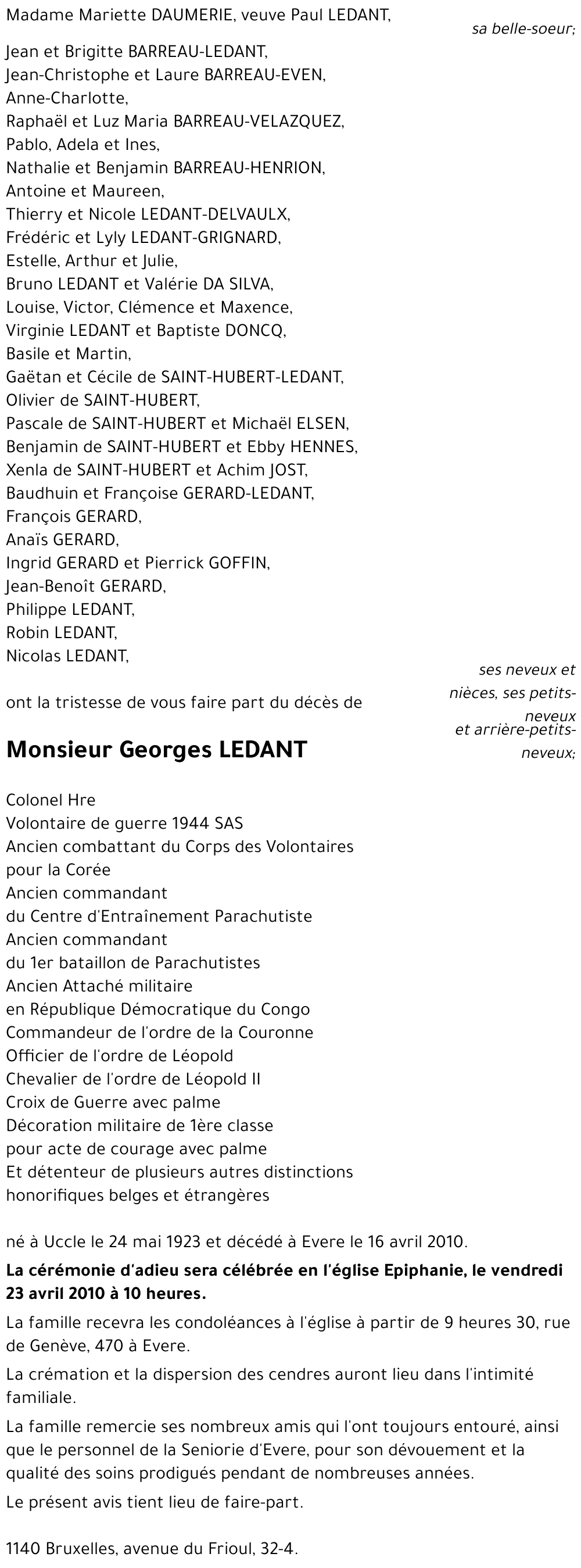 Georges LEDANT