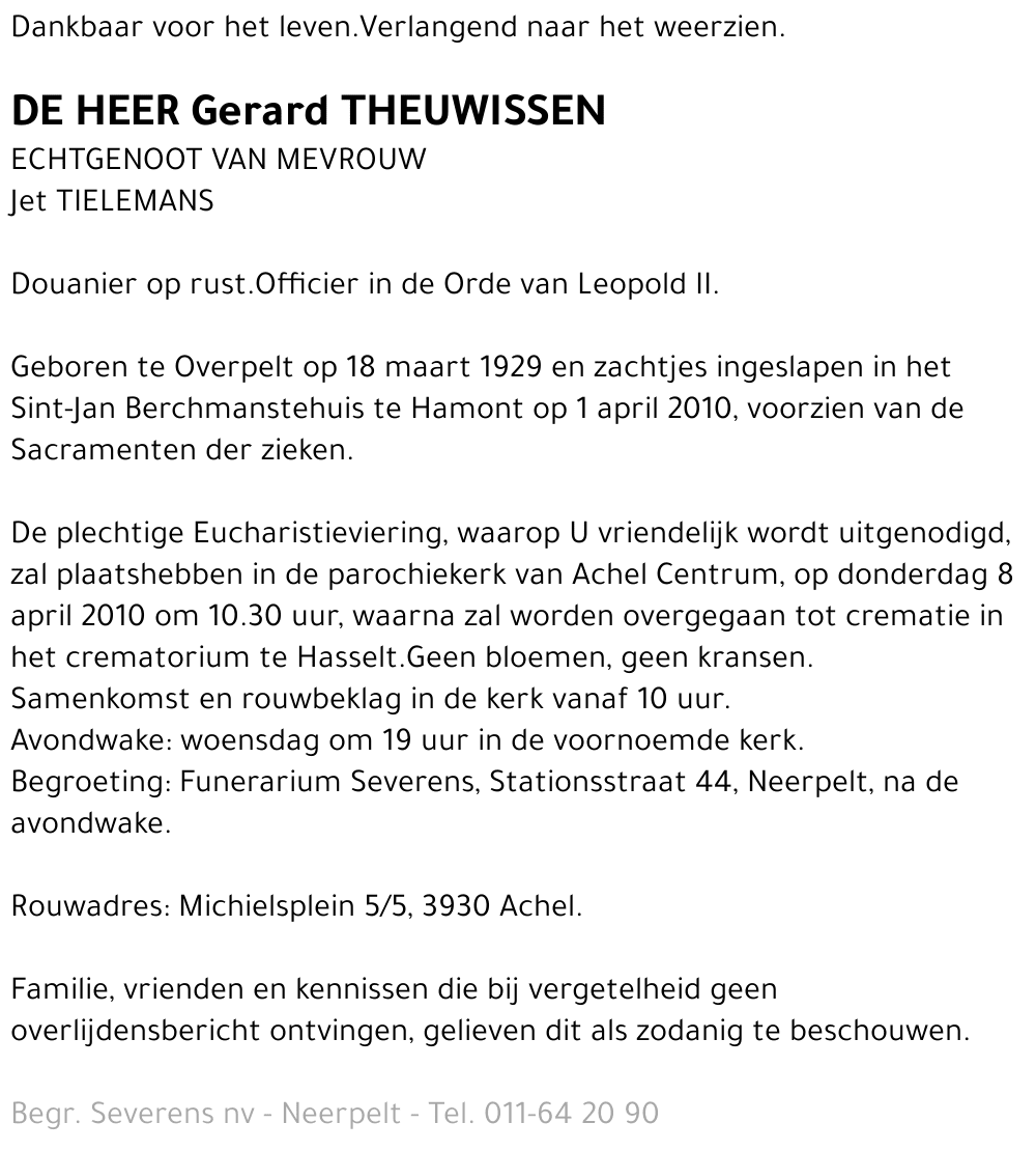Gerard Theuwissen
