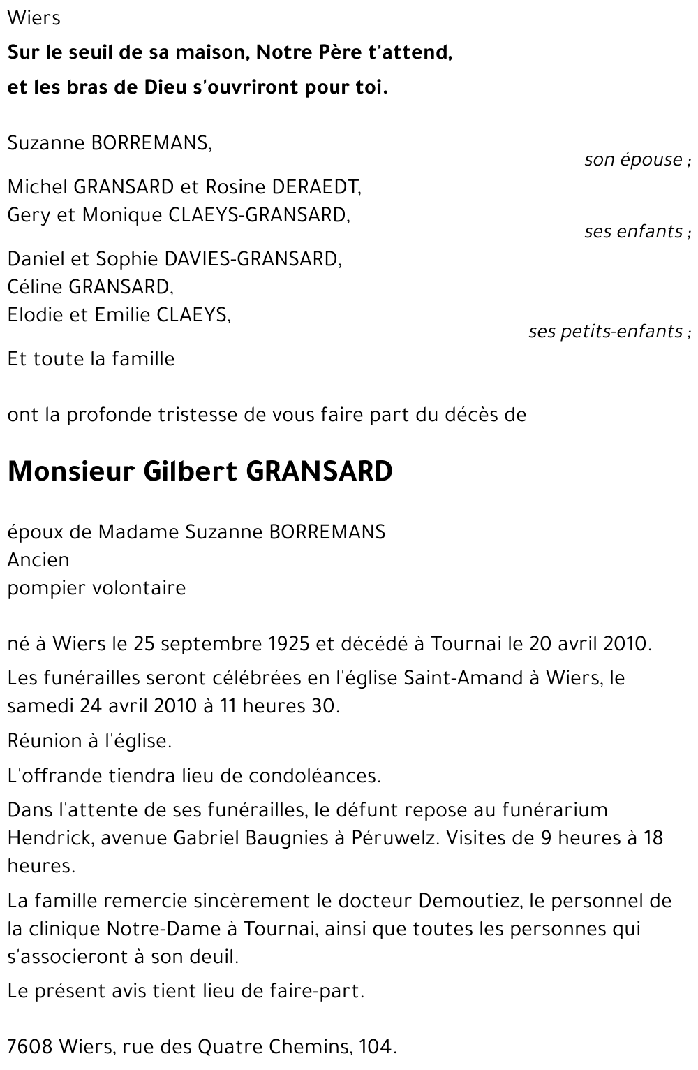 Gilbert GRANSARD