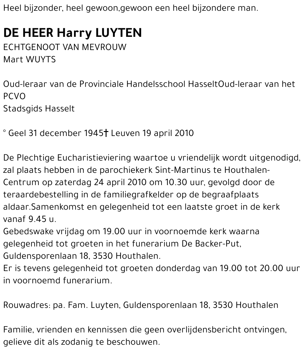 Harry LUYTEN