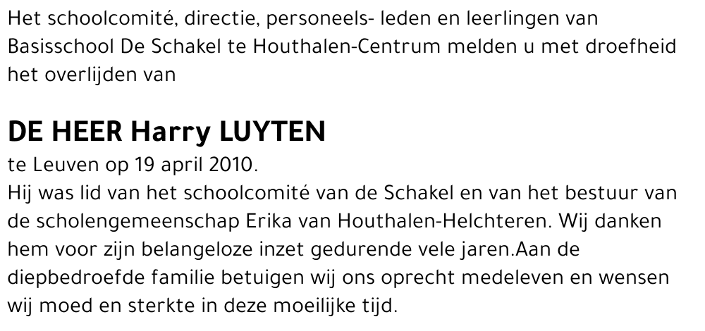 Harry LUYTEN