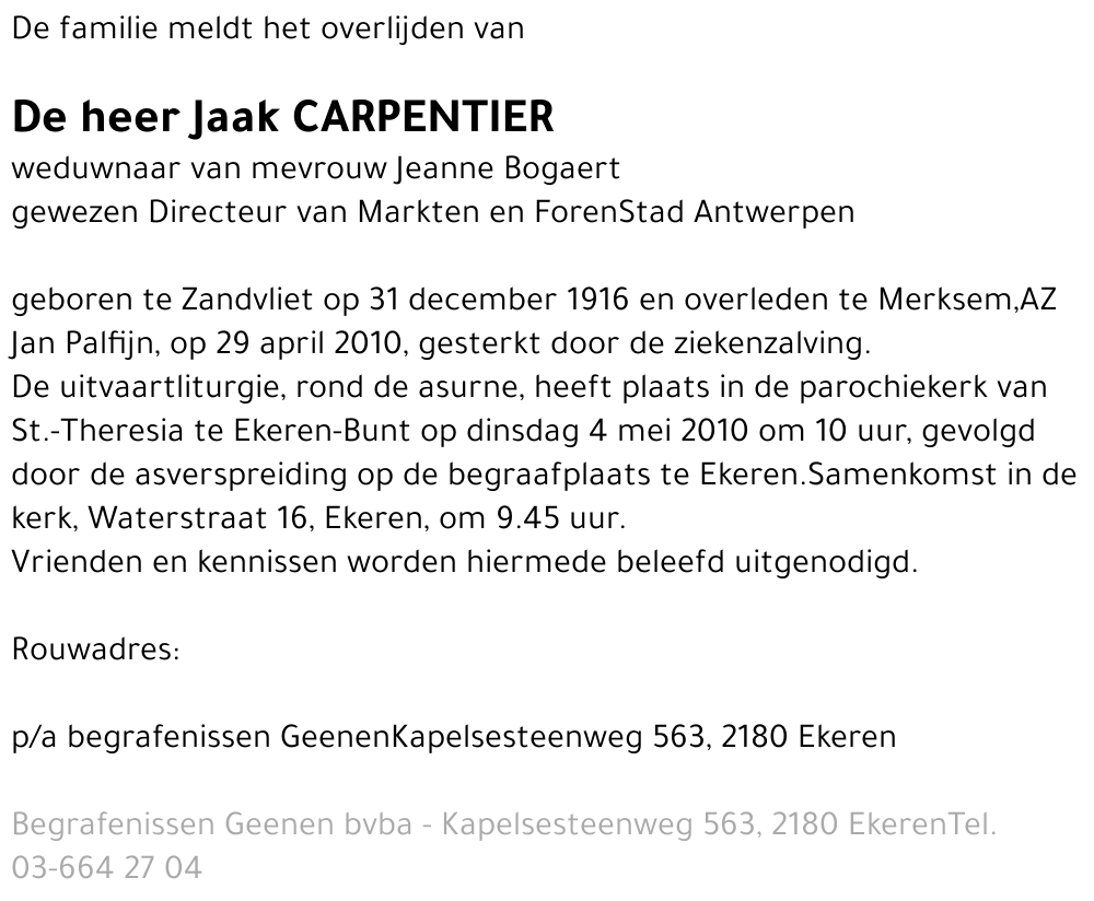 Jaak Carpentier