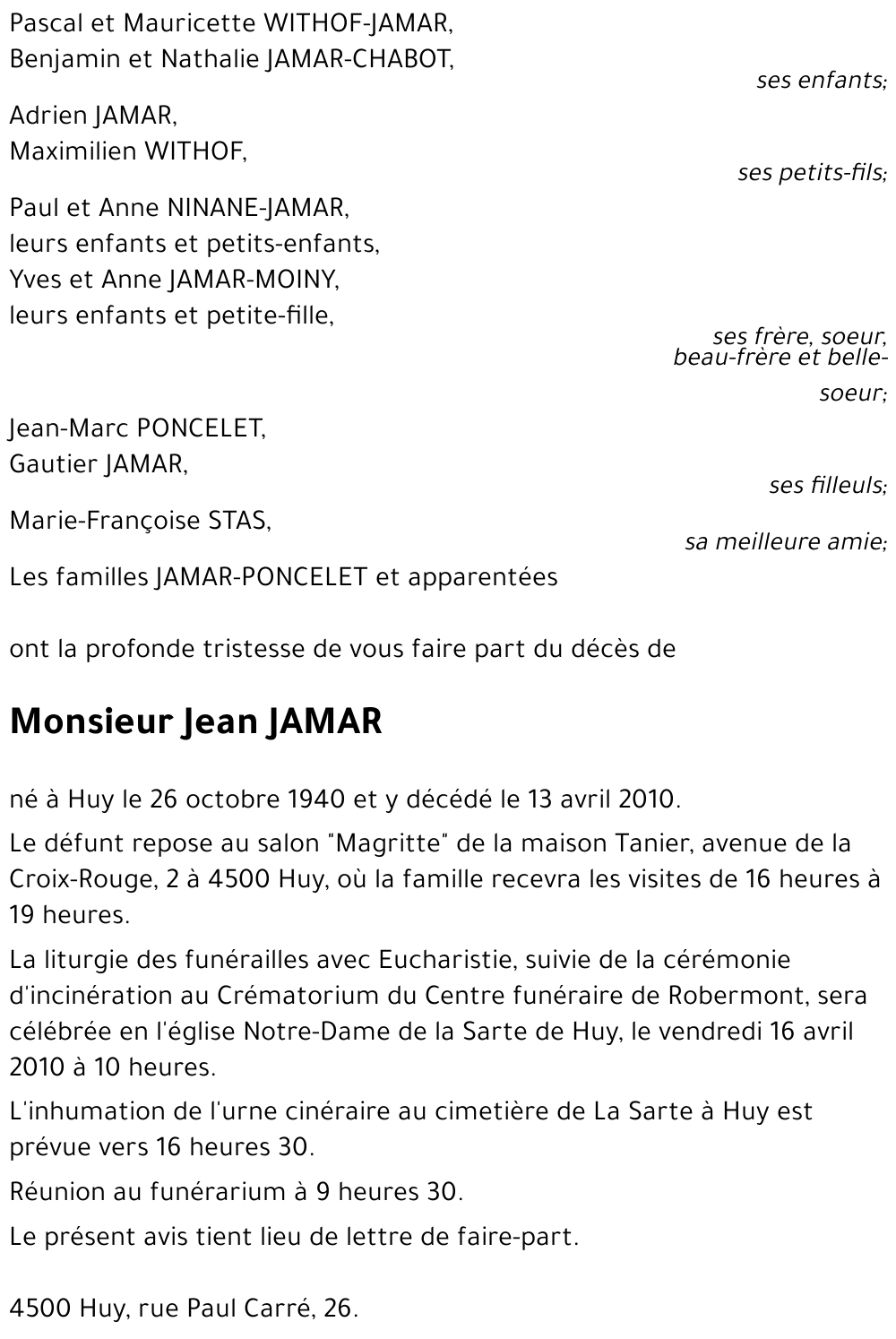 Jean JAMAR