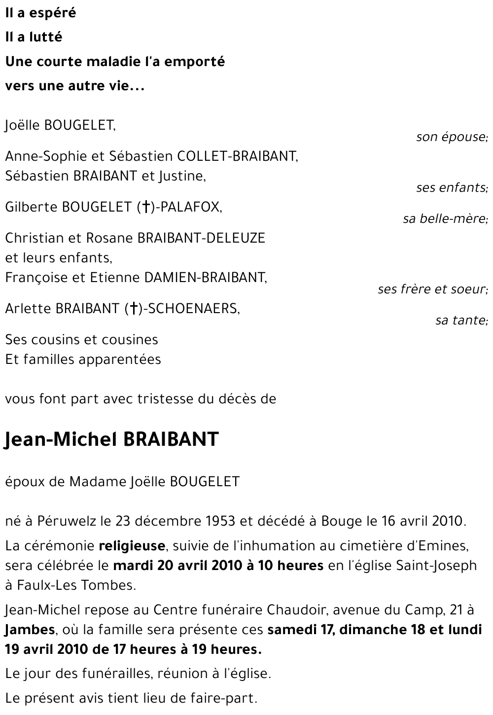 Jean-Michel BRAIBANT