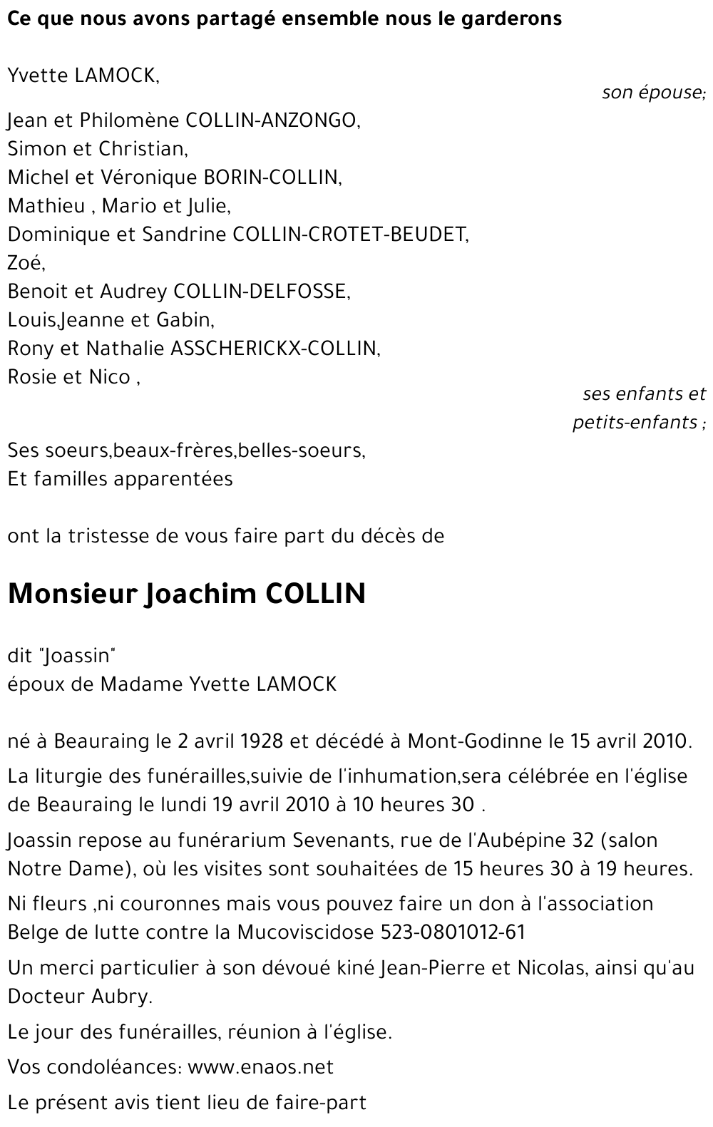 Joachim COLLIN