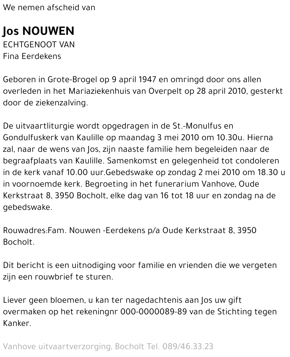 Jos NOUWEN