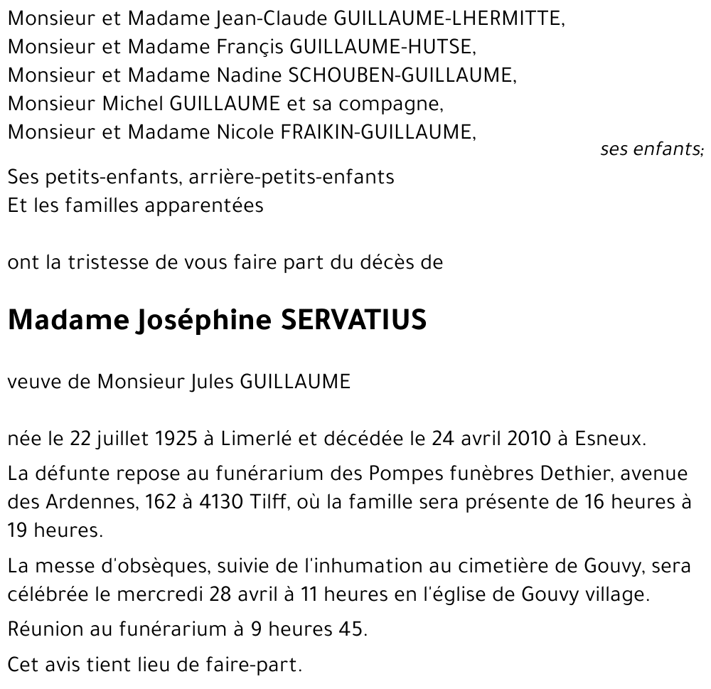 Joséphine SERVATIUS