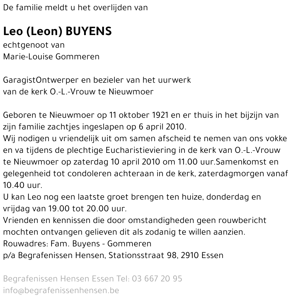 Leo Buyens