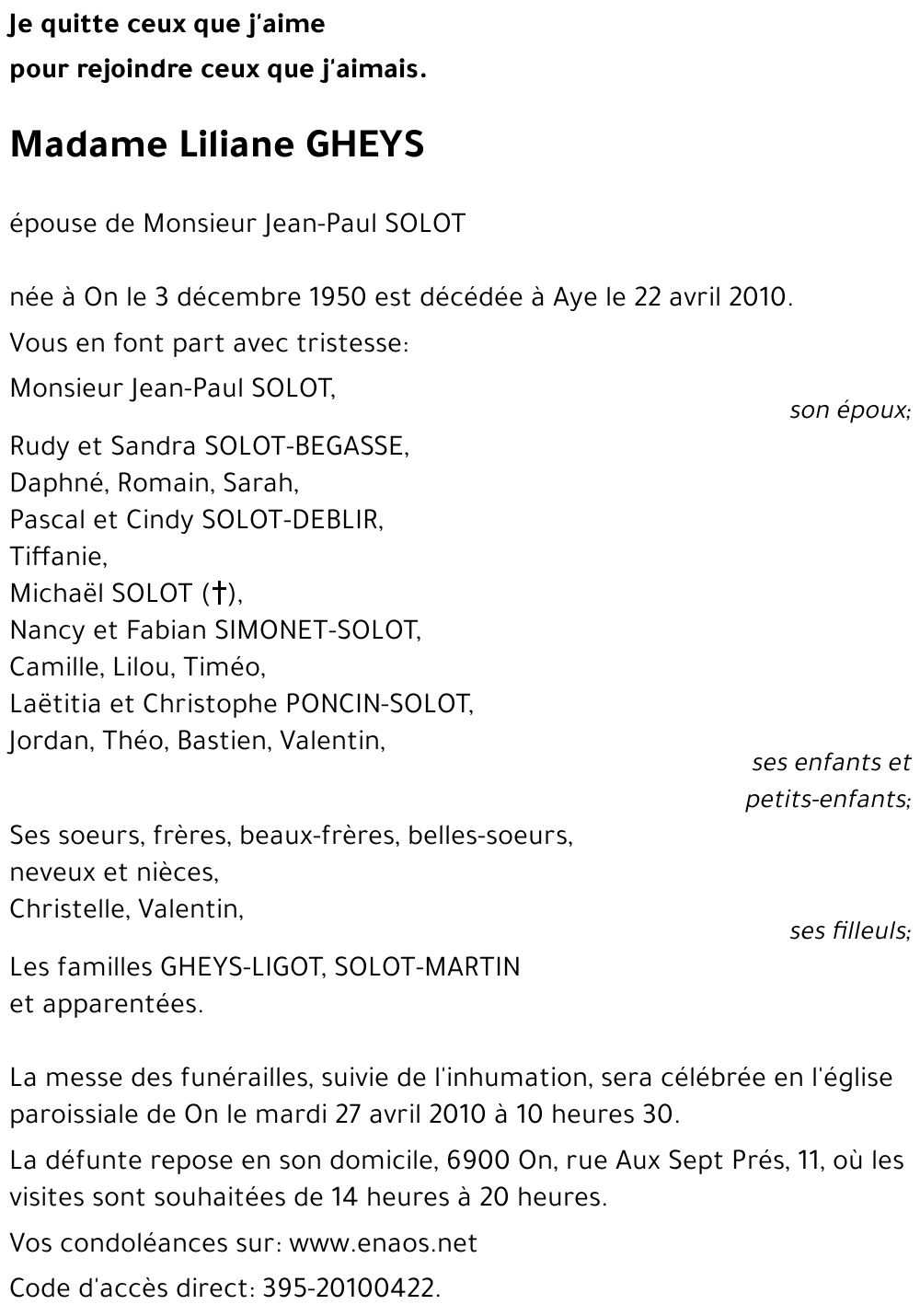 Liliane GHEYS