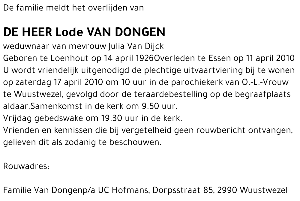 Lode Van Dongen