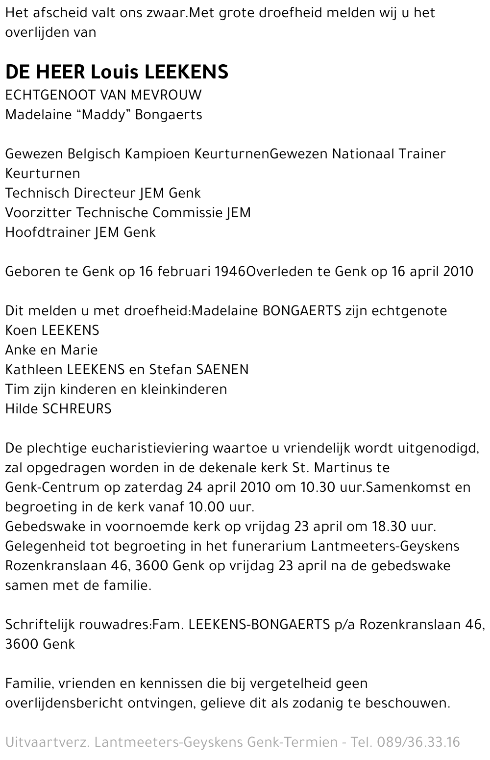 Louis LEEKENS
