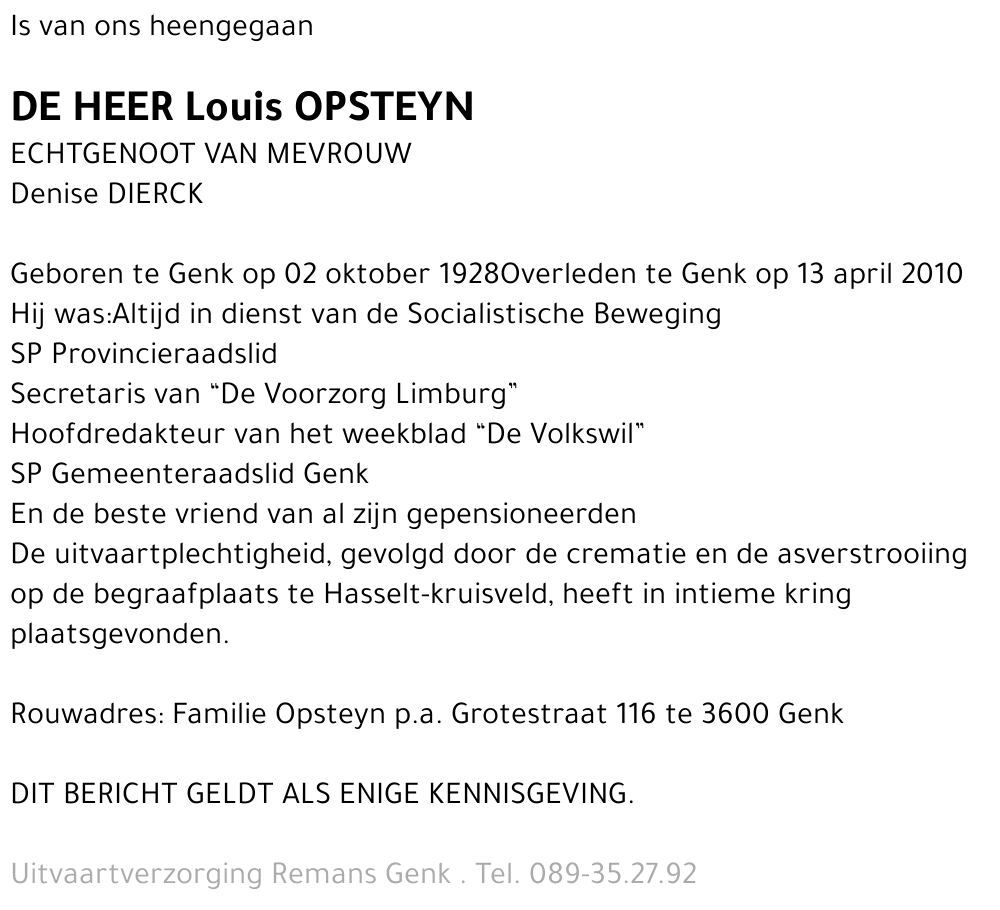 Louis OPSTEYN