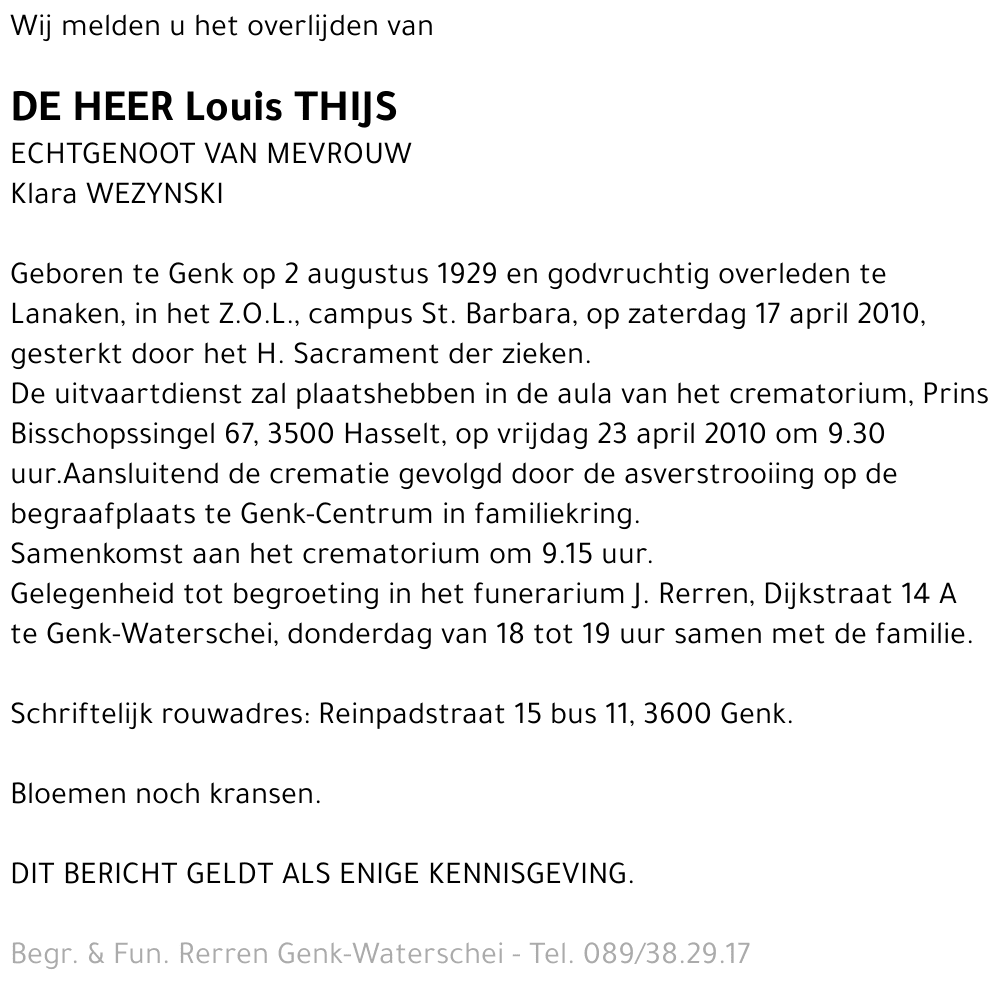 Louis Thijs