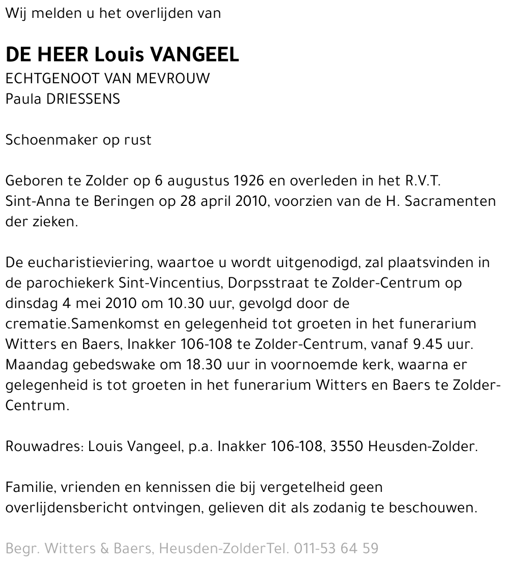 Louis Vangeel