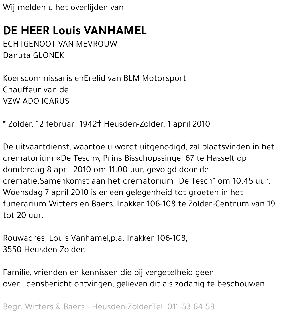Louis Vanhamel
