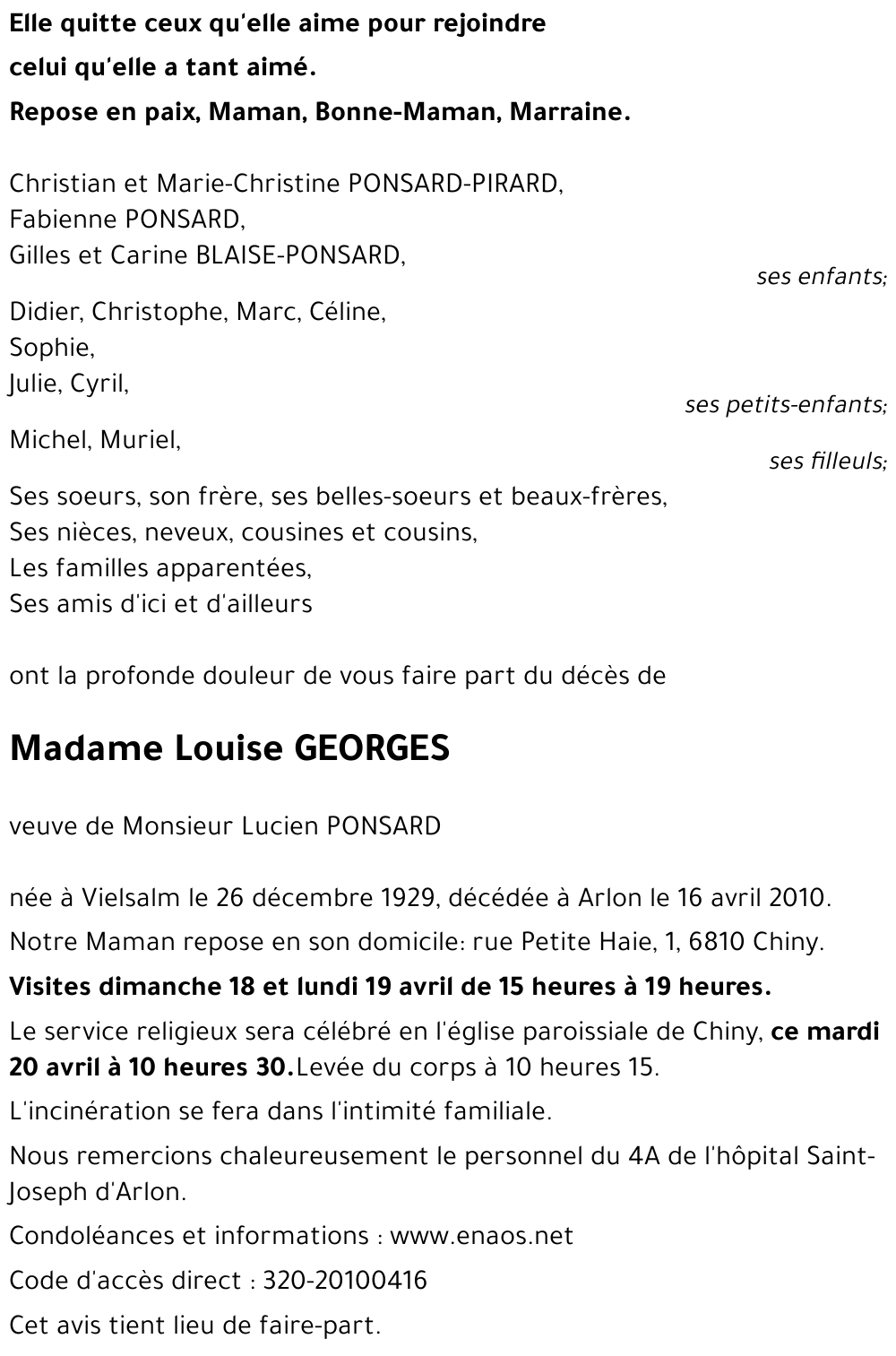 Louise GEORGES