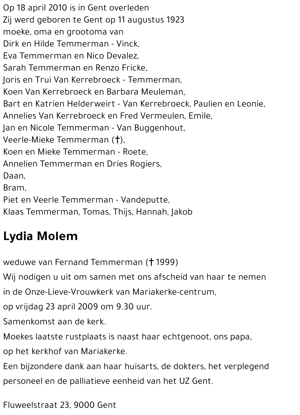 Lydia Molem