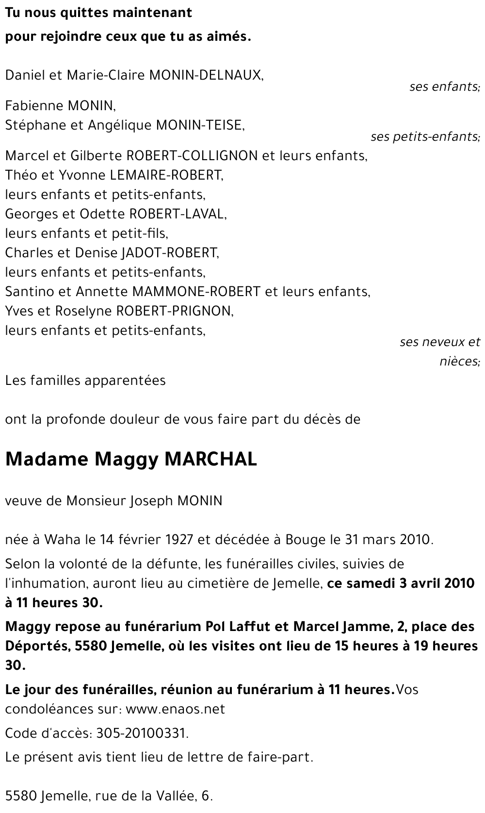 Maggy MARCHAL