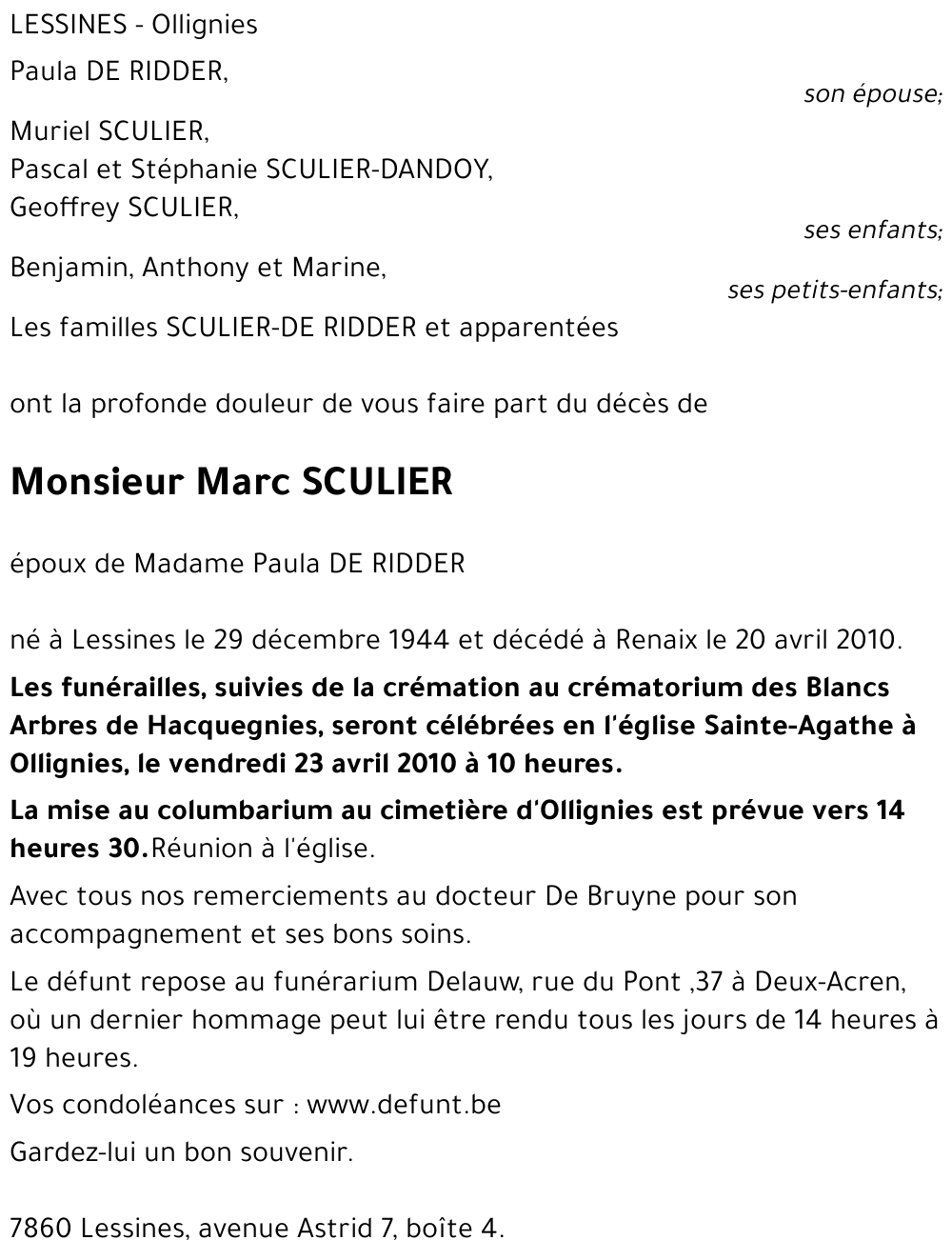 Marc SCULIER