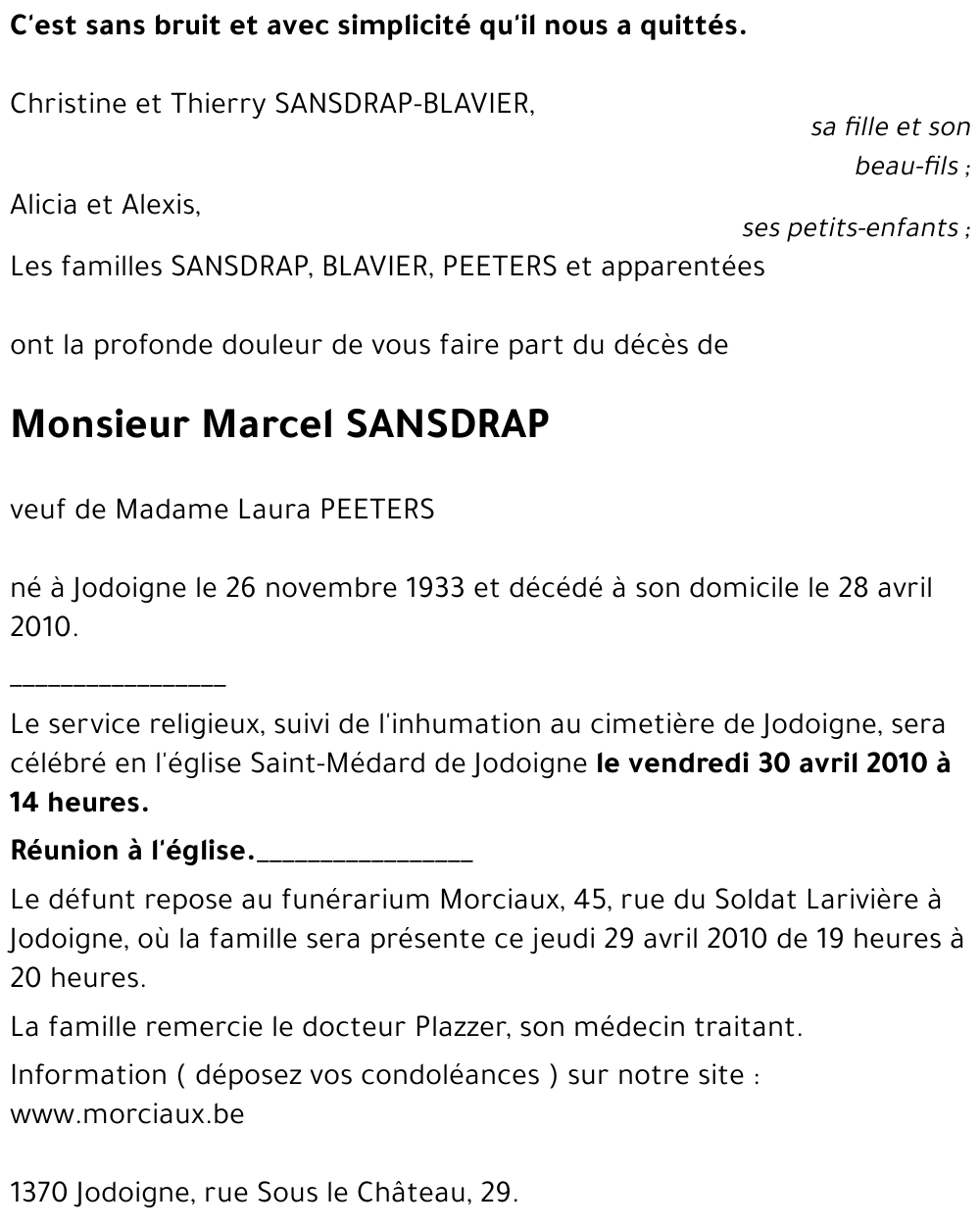 Marcel SANSDRAP