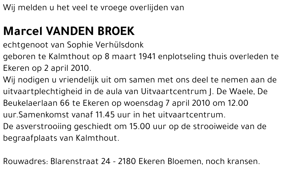 Marcel Vanden Broek