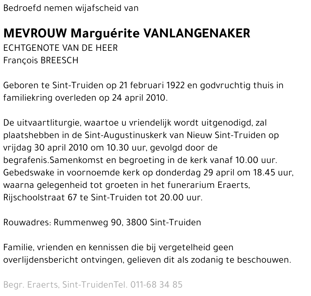 Marguérite Vanlangenaker
