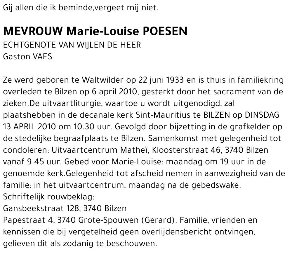 Marie-Louise POESEN