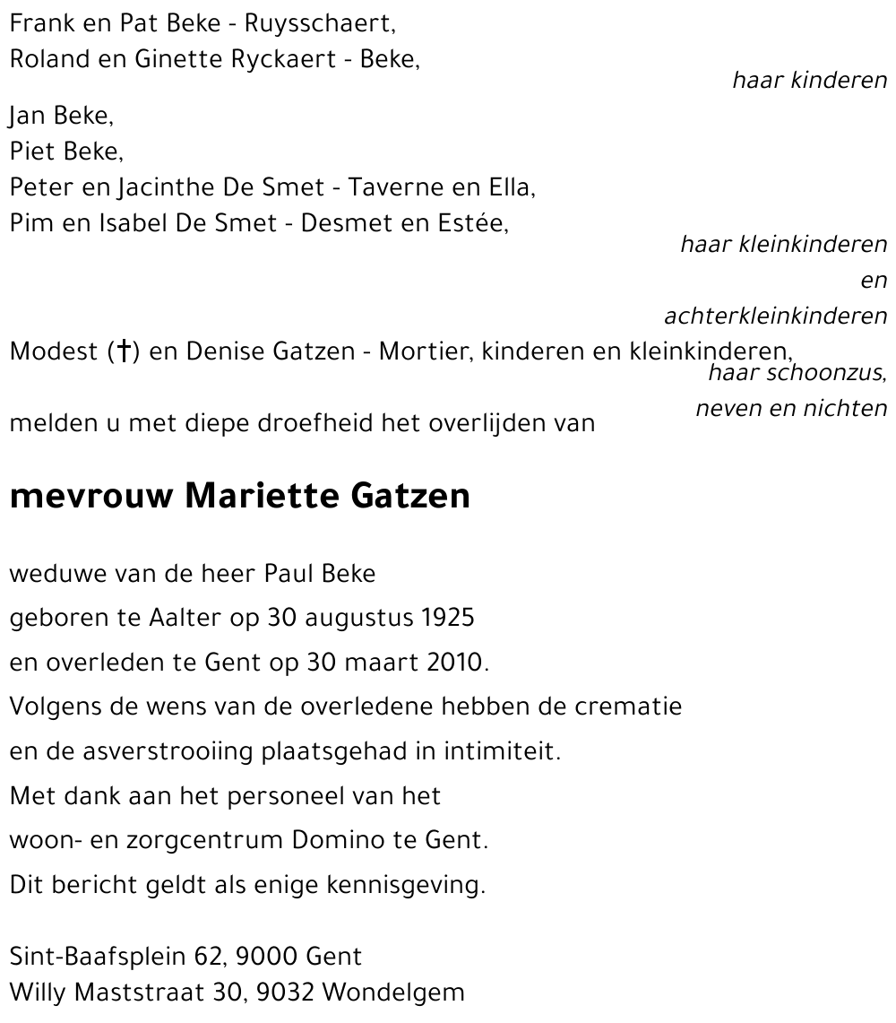 Mariette Gatzen