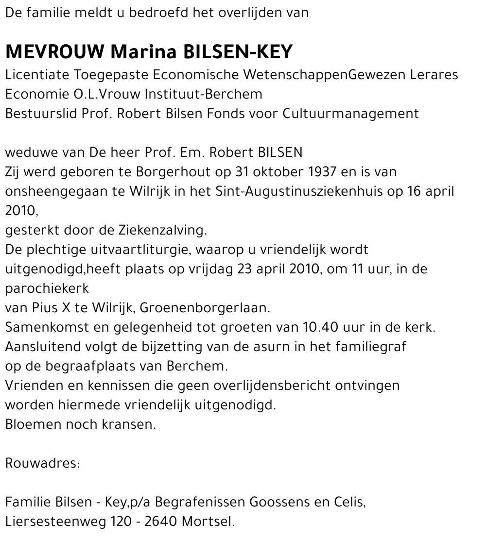 Marina Bilsen-Key