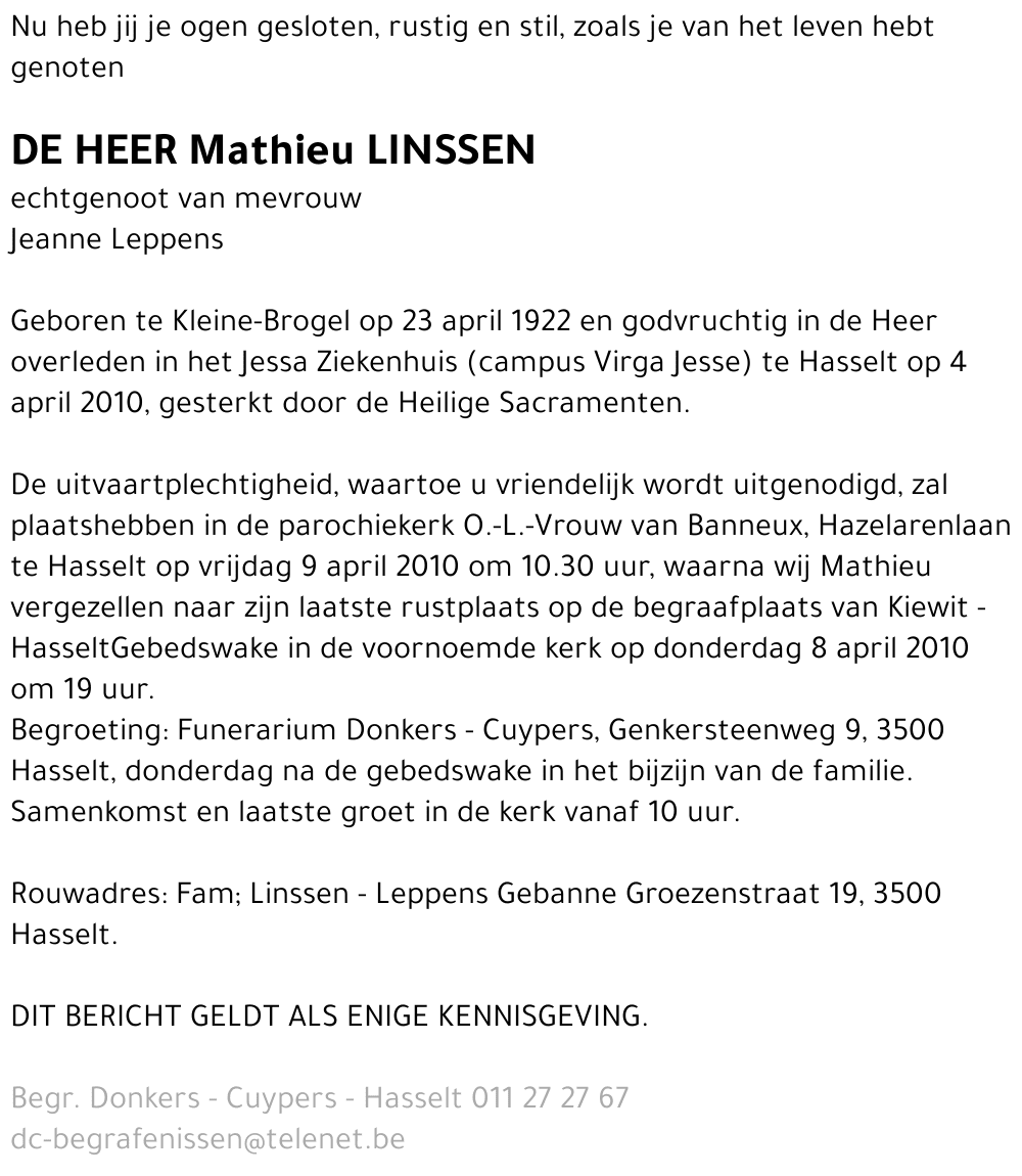 Mattheu Linssen