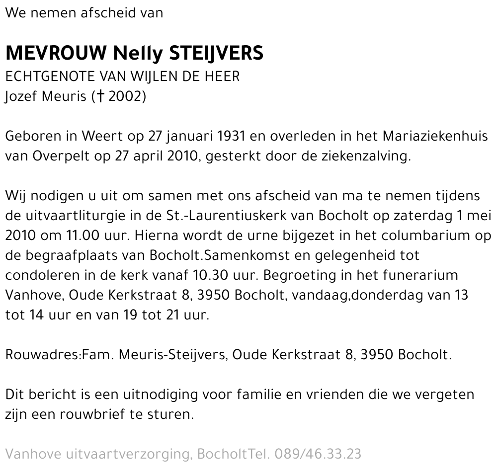 Nelly Steijvers