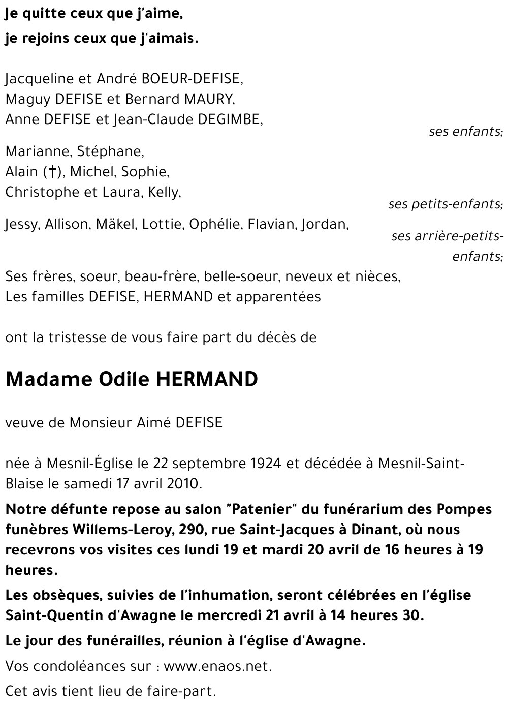 Odile HERMAND