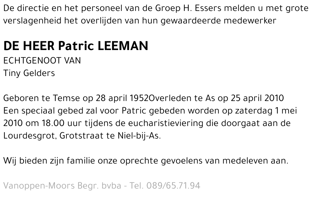Patric Leeman