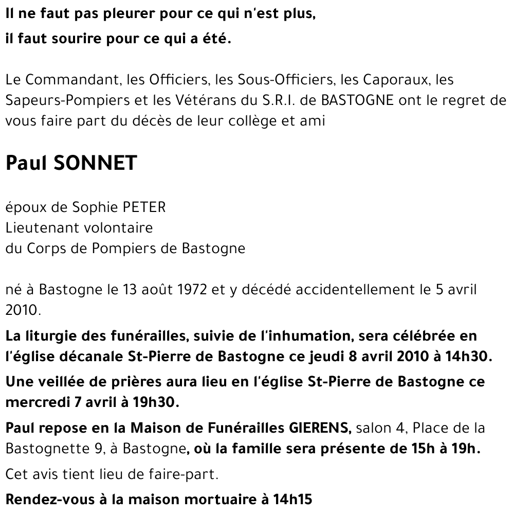 Paul SONNET