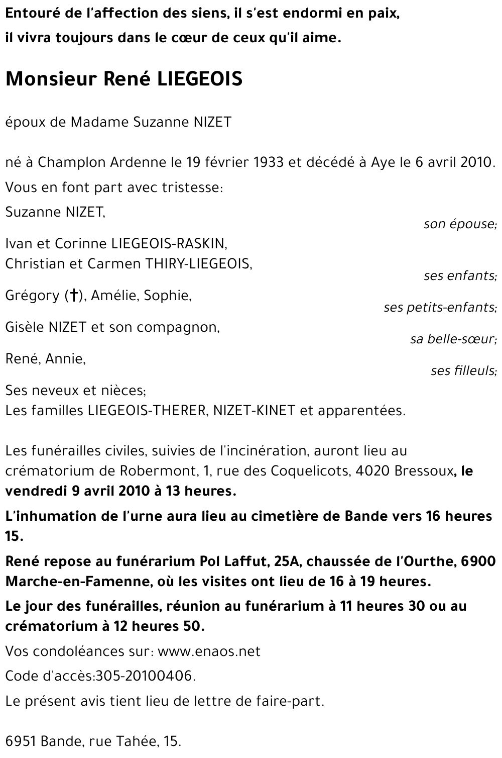 René LIEGEOIS